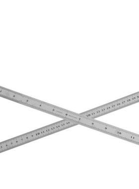 30CM 12Steel Stanless Pocket Pouch Metrc Metal Ruler Meas