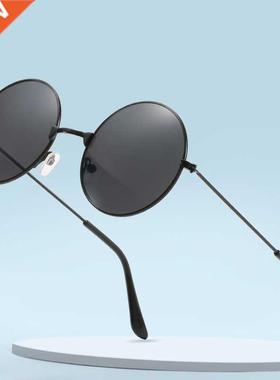 2021 Round Glasses Men Women Steampunk Sunglasses Vintage Su