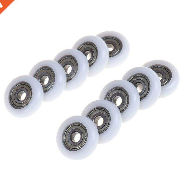 2/5/10pieces Diameter 23mm Sliding Shower Roller Wheel Plast