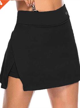 Fake Two-Piece Hakama Skirt Women's Solid Active Performance