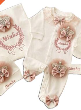 Baby Girl King Queen Newborn Personalized Outfit Clothing 5-