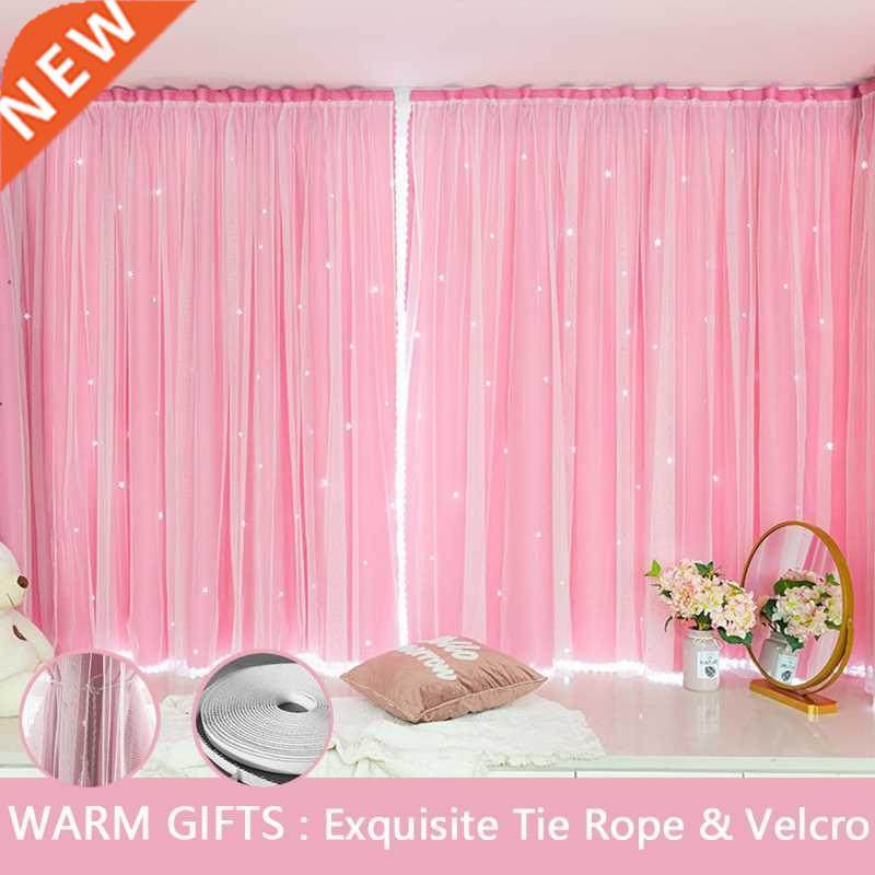Punch Free Curtains Blackout Window Home Decor Bedroom Livi