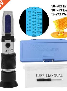 Refractometer Honey Tester 58-90% Brix 38-43°Baume 12-27