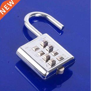 Button Combination Number Lock Push Luggage Padlock Digit