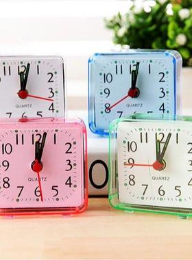 Cute Alarm Clock Analog Alarm Clock Square Small Bed Compac