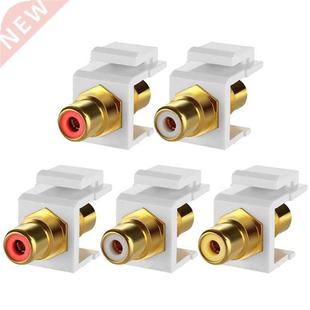 Keystone Jack Female Pack Snap Socket RCA Connector Insert