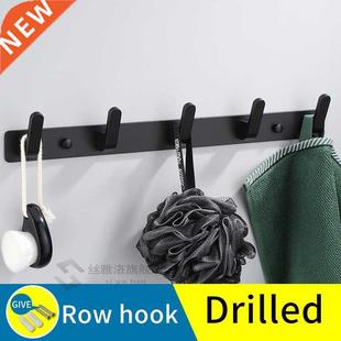 wall hooks hook coat bedroom hanger paste glue black row tet