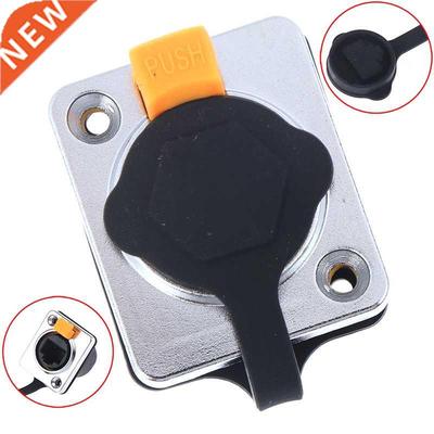 1pc RJ45 IP65 Waterproof F Panel Mount Sockets Ethernet Stra