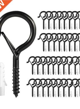 40 Pcs Household Ceiling Screw Hooks Lamp Holder Hooks Suita