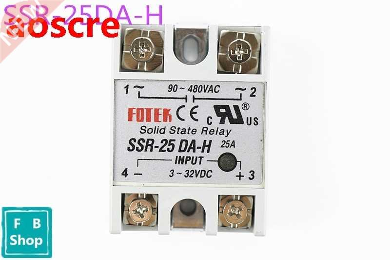 90-480VAC to 3-32VDC 25A SSR-25DA-H Solid State Relay Module