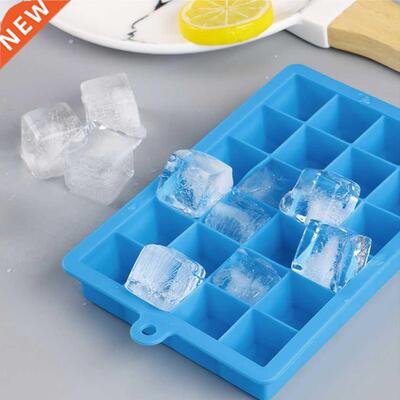 Silicone Ice Cube Tray With Lid For Freezer Ice Cream Cold D