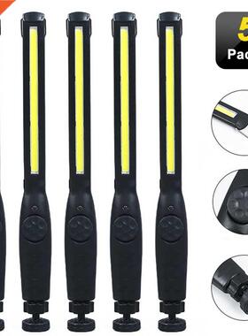 COB LED Flashlight Magnetic Work Light USB Rechargeable Torc