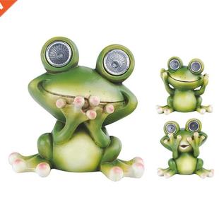 Frog Lights Outdoor Decor Garde Garden Waterproof Solar