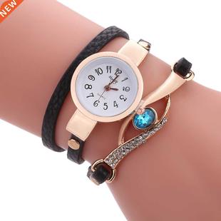 2022 Newest Gold Eye Gemstone Dress Watches Luxury Female Le