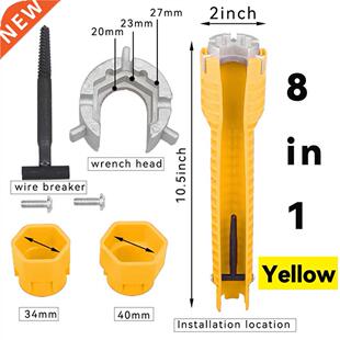 8 In 1 Flume Wrench Faucet And Sink Installer Spanner Double
