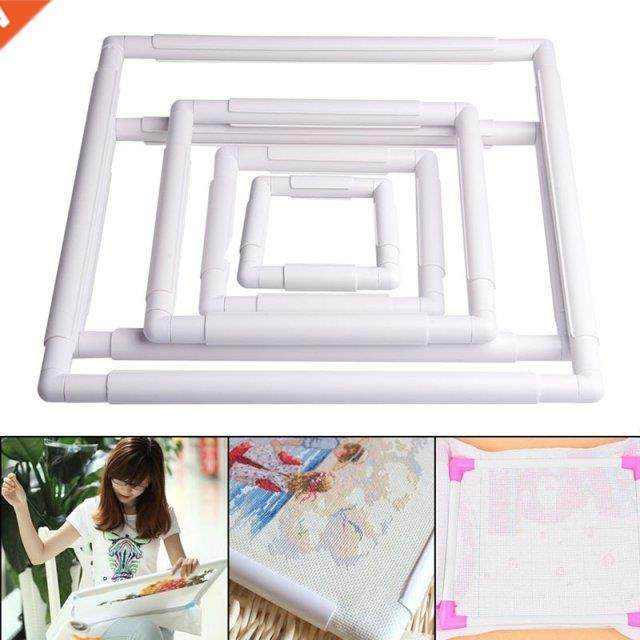 Handhold Square Shape Embroidery Plastic Frame Hoop Cross St
