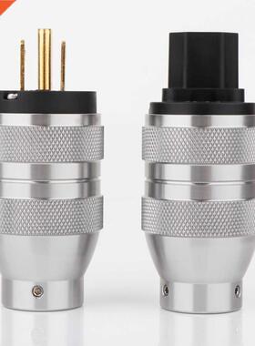 Hi-End Preffair Gold /Rhodium Plated US Power Plug IEC Audio