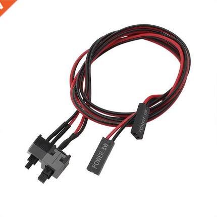 5Pcs Long 50cm Power Button Swtch Cable for PC Swtches Res