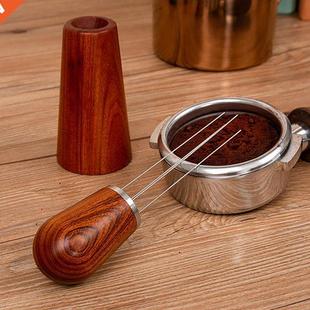 Coffee Stirrer Distributor Wood Handle Stainless Steel Needl