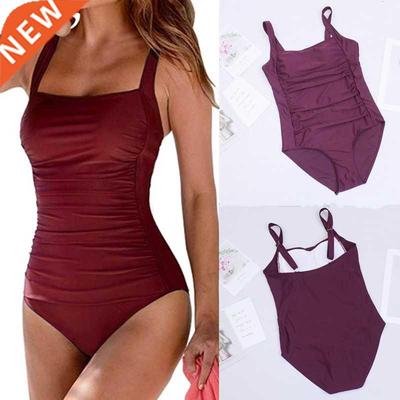 2022 One Piece Swimsuit Women Tummy Control Swimwear Plus Si