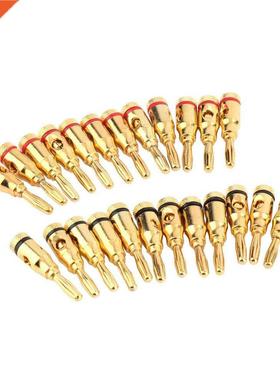 24pcs Banana Plug Plugs Musical Audio Speaker Wire Cable Con