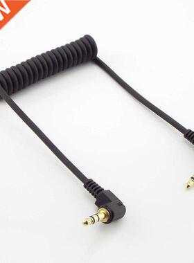 3.5mm Double end 90 degree Male Audio Line Spring Audio Cabl