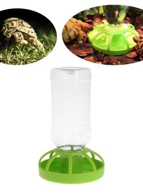 Reptile Water Drinker Dispenser Food Bowl Lizard Feeder Roun