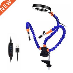 Soldering Holder 3X LED nifier Table Clamp PCB Welding Third