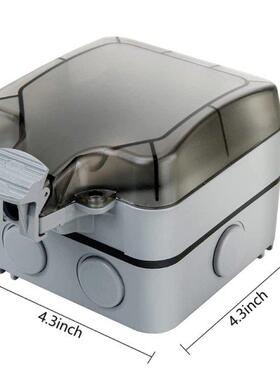 Outdoor Wall Socket with USB Plug Outdoor Use Waterproof IP6