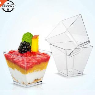 Plastic Disposable Dessert Cup Transparen 25pcs Portion 60ML