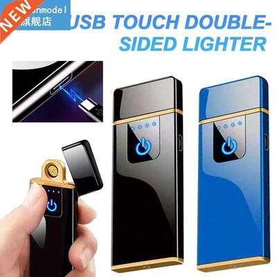 Electric Lighter Double Arc Plasma Lighter Windproof Flamele