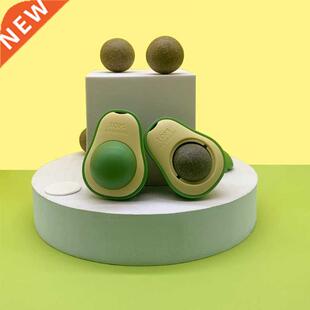 Avocado Catnip Wall Ball Cat Toys Silvervine Fruit Edible Li