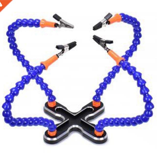 Soldering Third Hand 4Pc Flexible Arms Welding Helping S