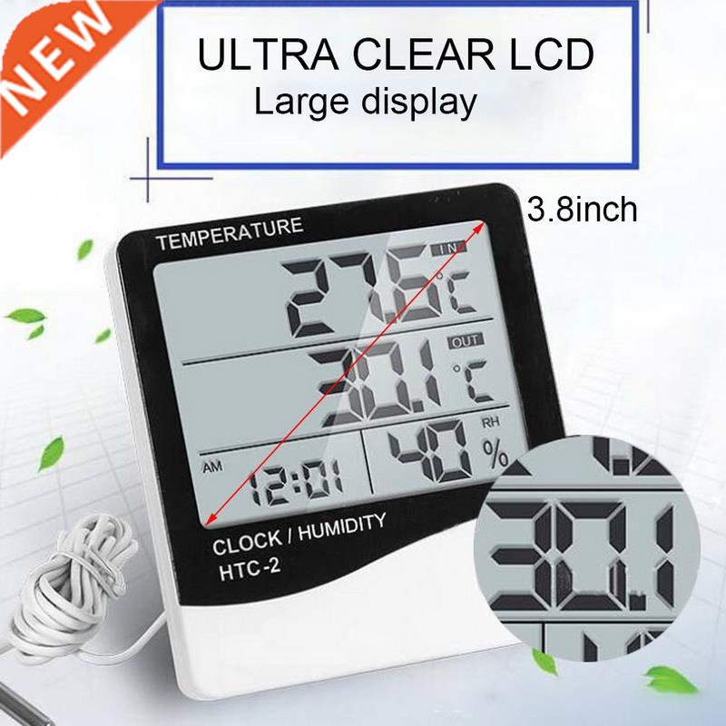1PCs LCD Digital Temperature Humidity Meter Home Indoor Outd