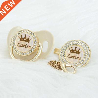 MIYOCAR Personalized Khaki ling crown ne ling pacifier