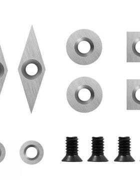 8Pcs Tungsten Carbide Cutters Inserts Set For Wood Lathe Tur