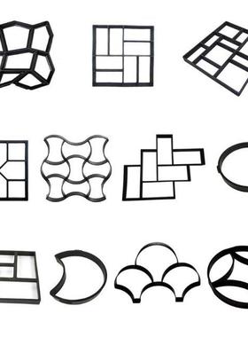 Plastic Pavement Brick Concrete Stepping Stone Cement Mo