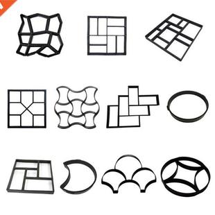 Plastic Pavement Brick Concrete Stepping Stone Cement Mo