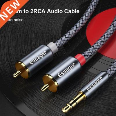 Essager RCA Aux Cable 3.5mm Jack 2 3.5 double RCA Audio Cabl