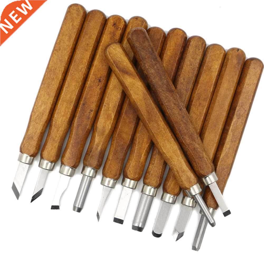 12pcs Woodcut Knife Scorper Hand Cutter Wood Carving Chisel