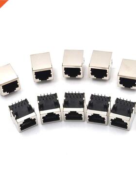 10Pcs RJ45 Network Ethernet 8P 8C Female Socket Connectors 8