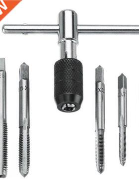 6Pcs M3/M4/M5/M6/M8 Tap Drill Wrench T Handle Ratchet Tap Di