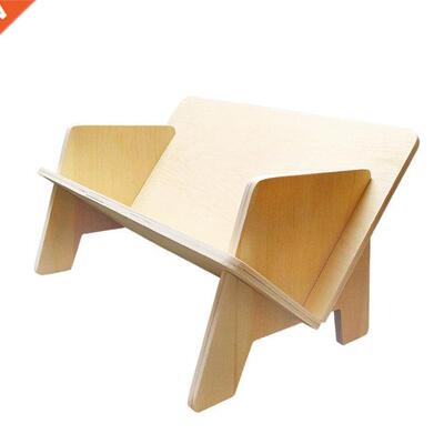 Desktop Bookshelf V Shaped Minimalist Durable Wooden Multipu