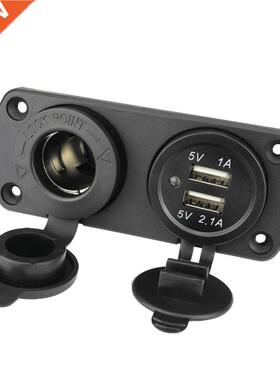 Cigarette Liger Socket Splitter 12V Dual USB Charger Power
