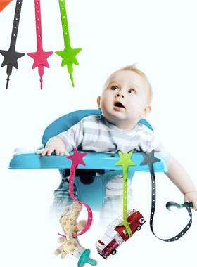Baby Stroller Hook Silicone Star Pacifier Chain Non-toxic Te