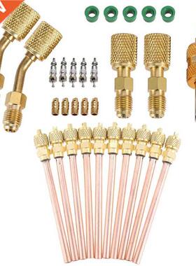 R410A Adapter for Mini Split System, 5/16 Female 1/4 Male Fl