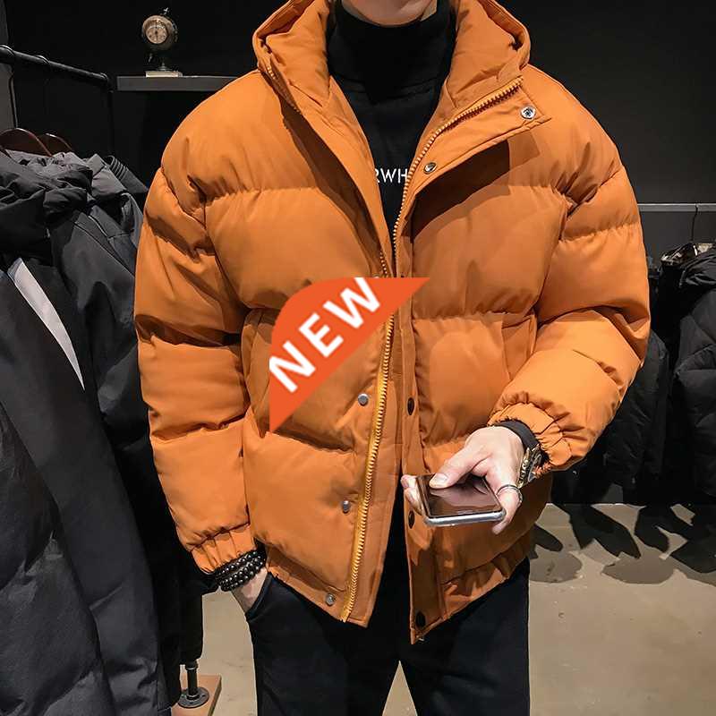 Winter New down Cotton-Padded Coat Thickened Men's Bread Coa