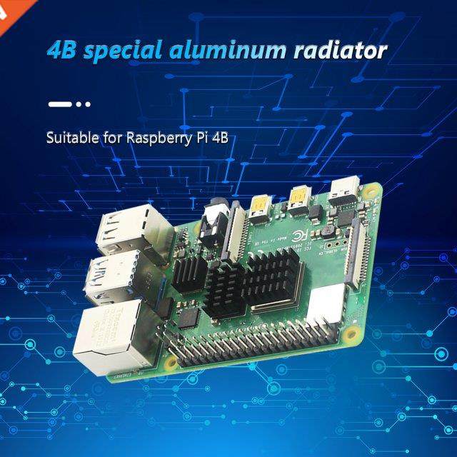 3 Pcs / 1 Set Aluminum Heatsink for Raspberry Pi 4B Cooler H