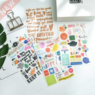 ers set Card Rub Planner Scrapbooking Happy for