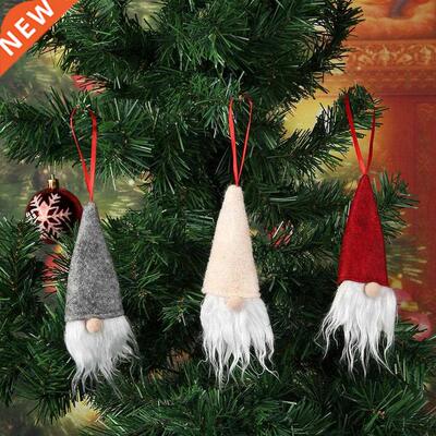 5pcs Xmas Tree Hanging Ornaments Merry Christmas Santa Claus